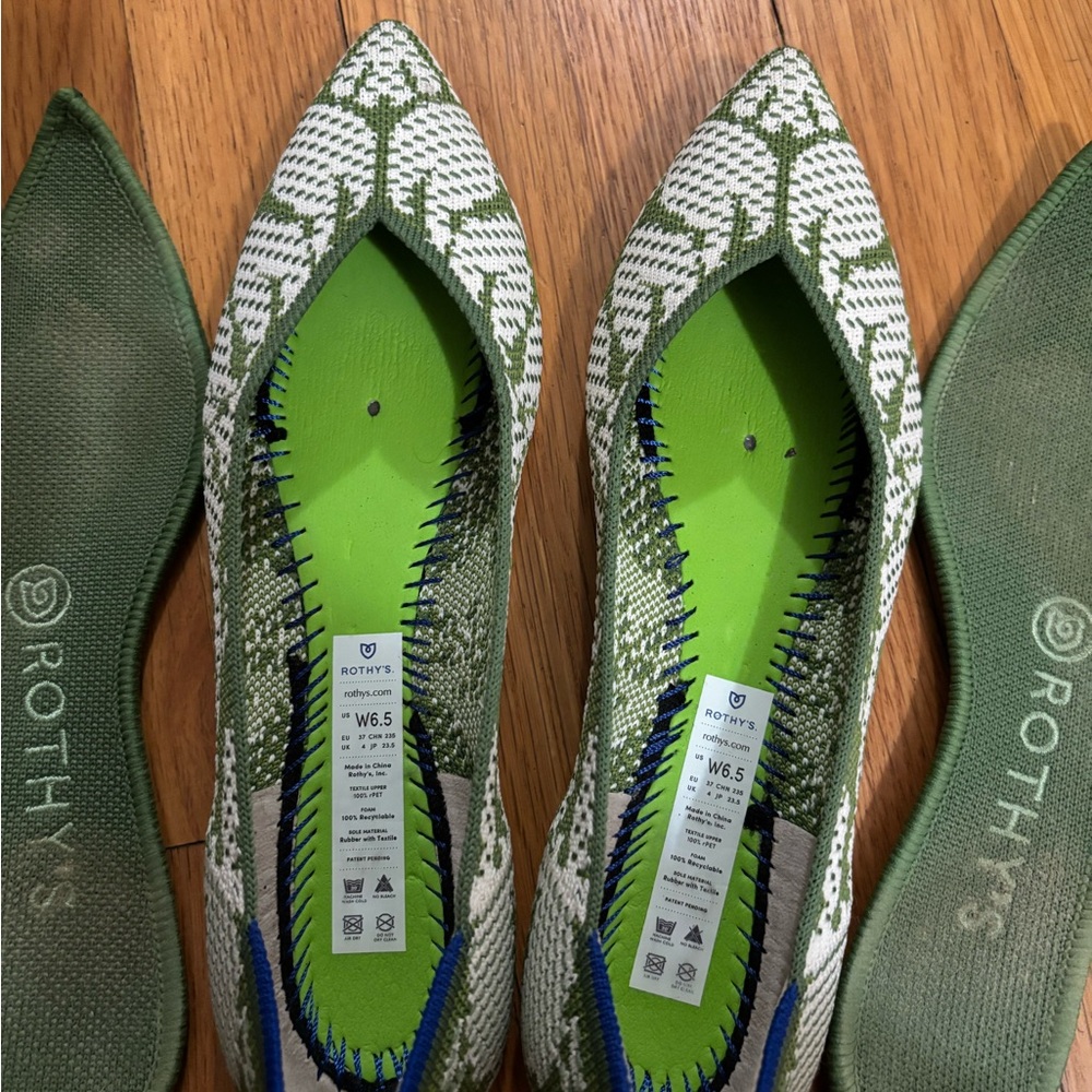 Rothy's Size 6.5 Meadow Points - Picture 2 of 3